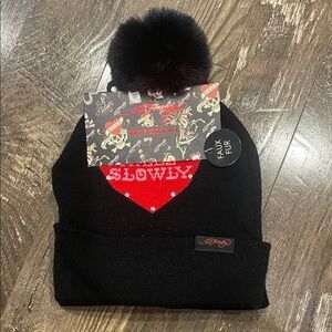 Ed Hardy Women’s Black Beanie 2 Pack